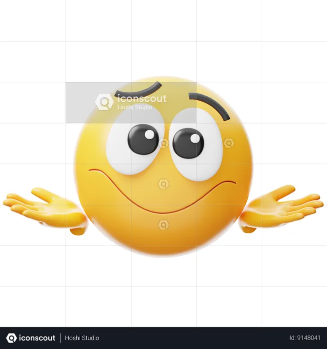 Dar de ombros Emoji 3D Icon