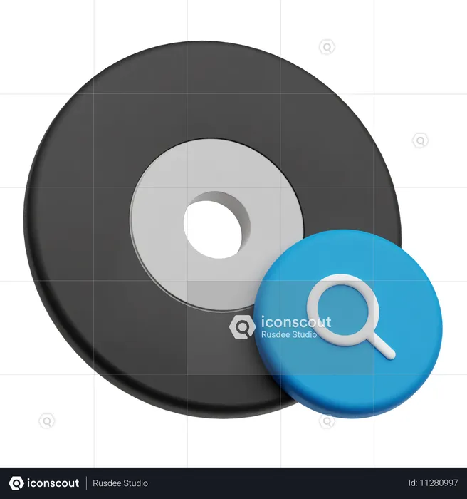 Encontrar cd  3D Icon