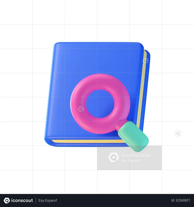 Encontrar libro  3D Icon