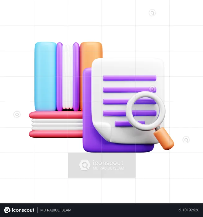 Encontrar livros  3D Icon