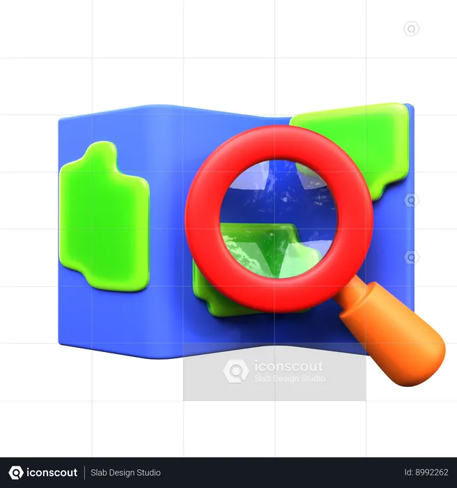 Encontrar localização  3D Icon