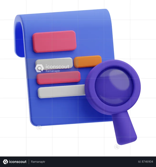 Encuentra trabajo  3D Icon