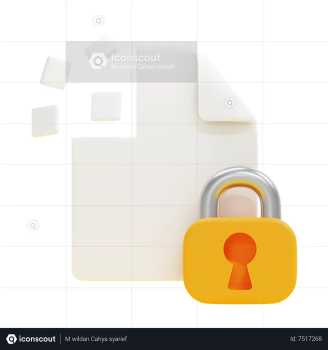 ENCRIPTED FILE  3D Icon