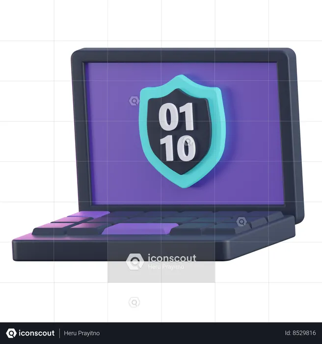Encrypted Data  3D Icon