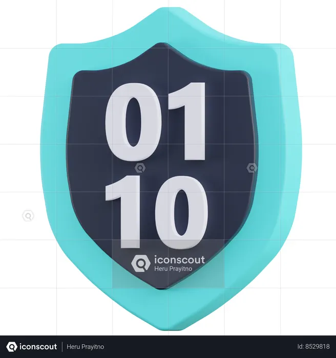 Encrypted Data  3D Icon