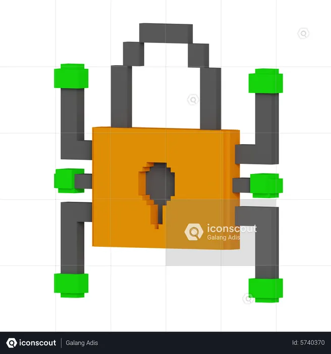 Encryption  3D Icon