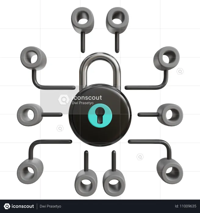 Encryption  3D Icon