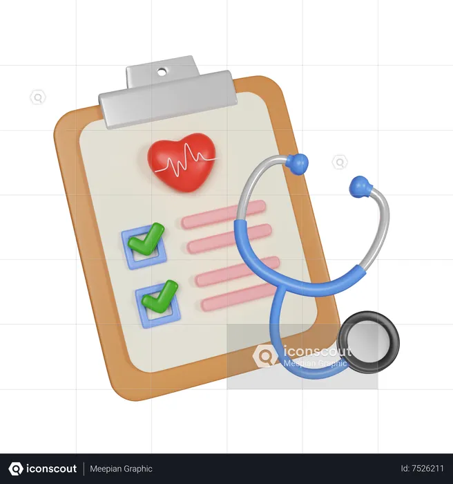 Encuesta medica  3D Icon