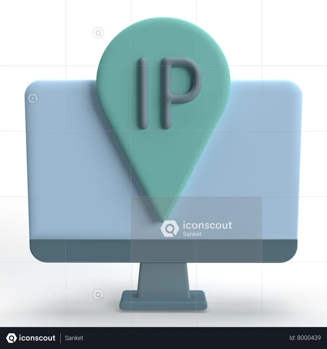 Endereço de IP  3D Icon