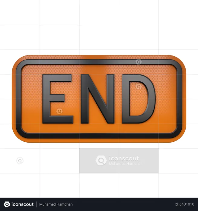 Endzeichen  3D Icon