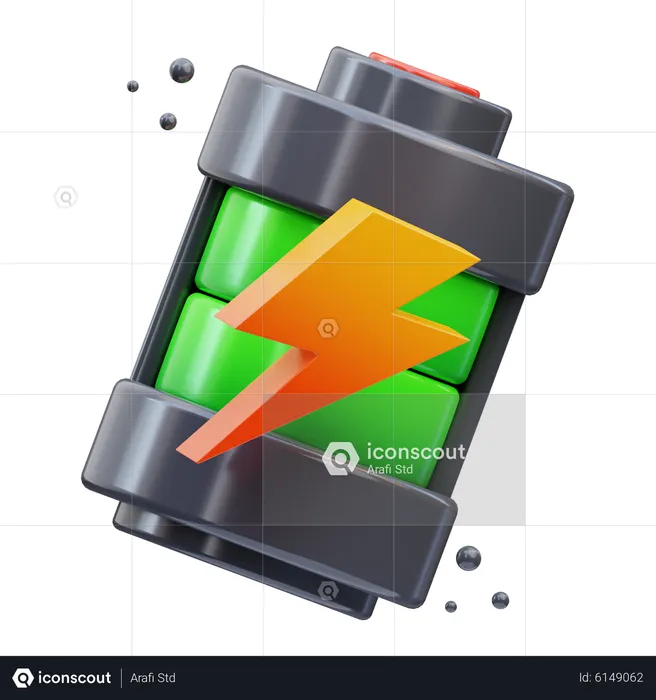 Energía de la batería  3D Icon