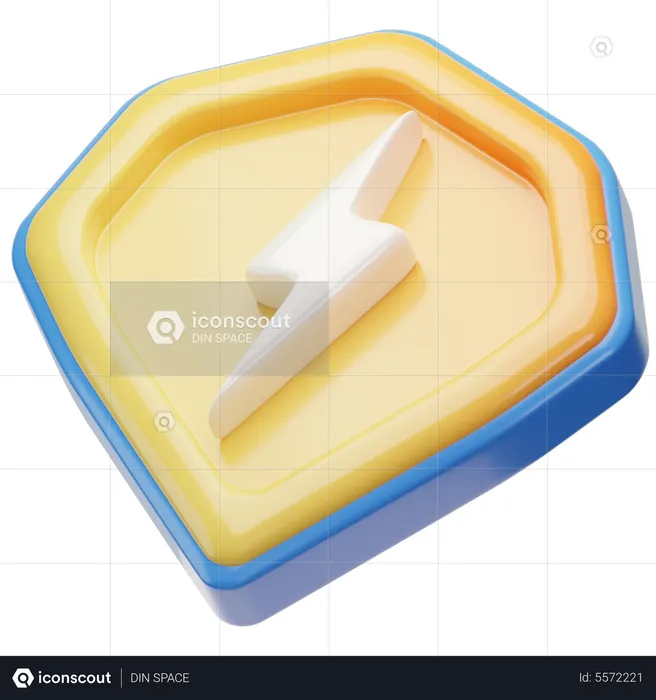 Energía protectora  3D Icon