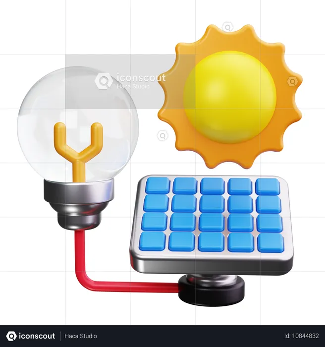 Energía renovable  3D Icon