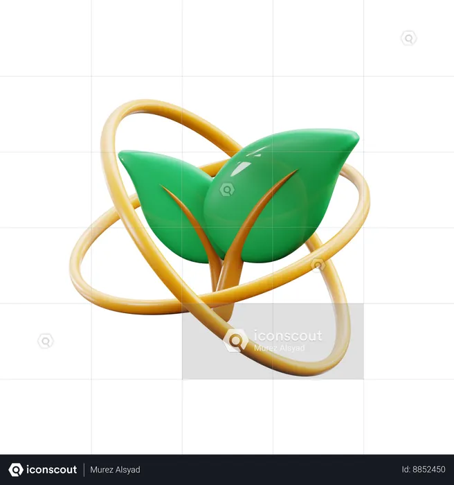 Energia verde  3D Icon