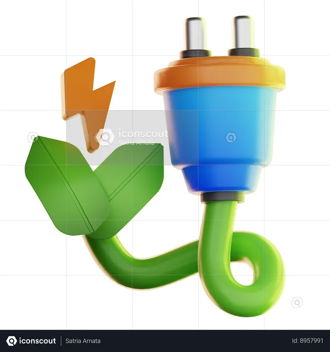 Energia verde  3D Icon