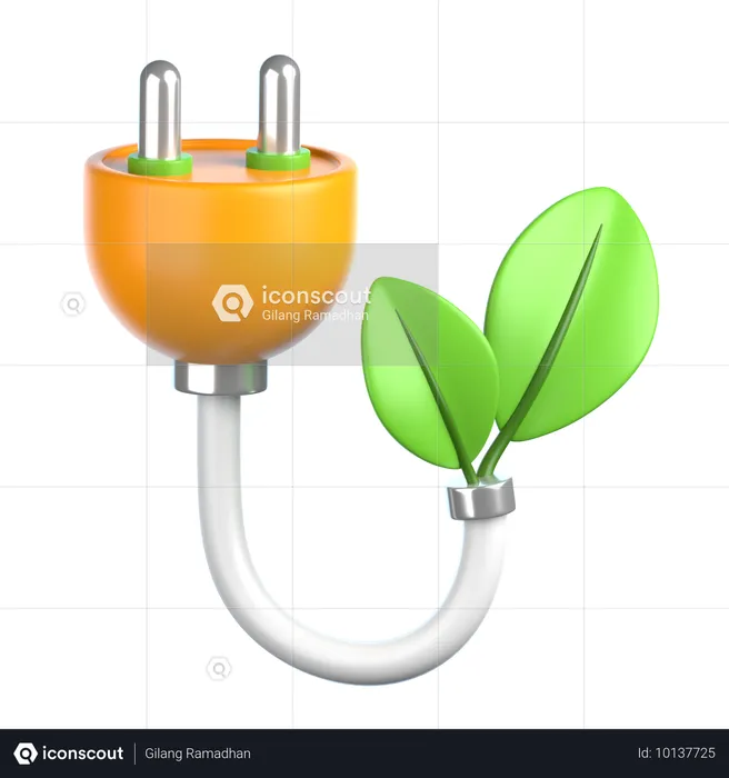 Energía verde  3D Icon