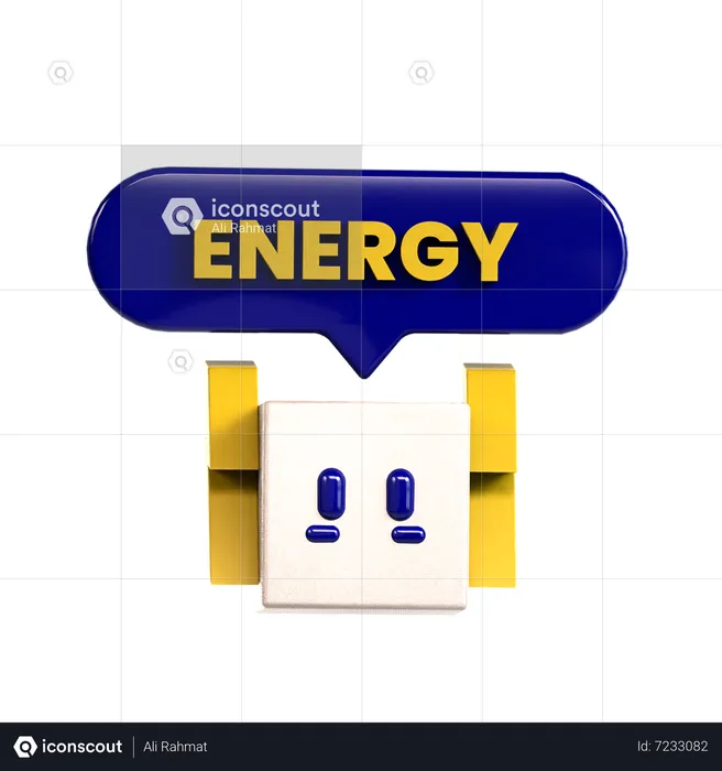 Énergie  3D Icon