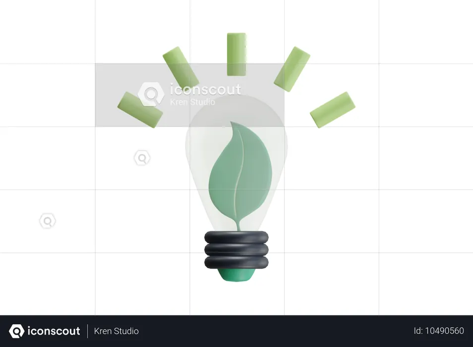 Énergie de la lampe  3D Icon