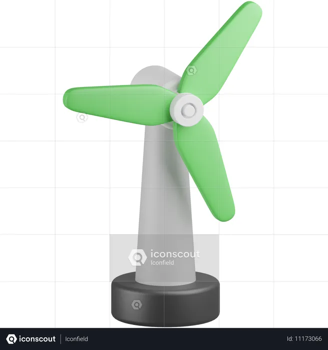 L'énergie éolienne  3D Icon