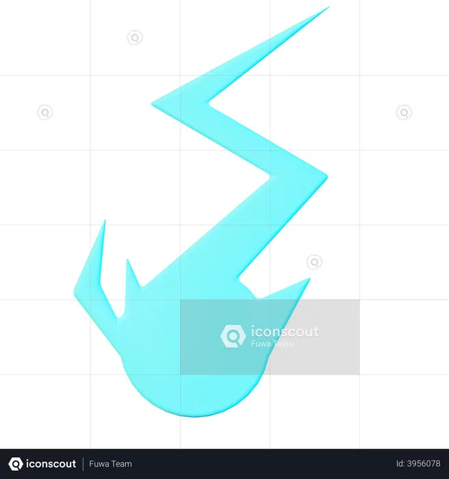 Energieflamme  3D Illustration