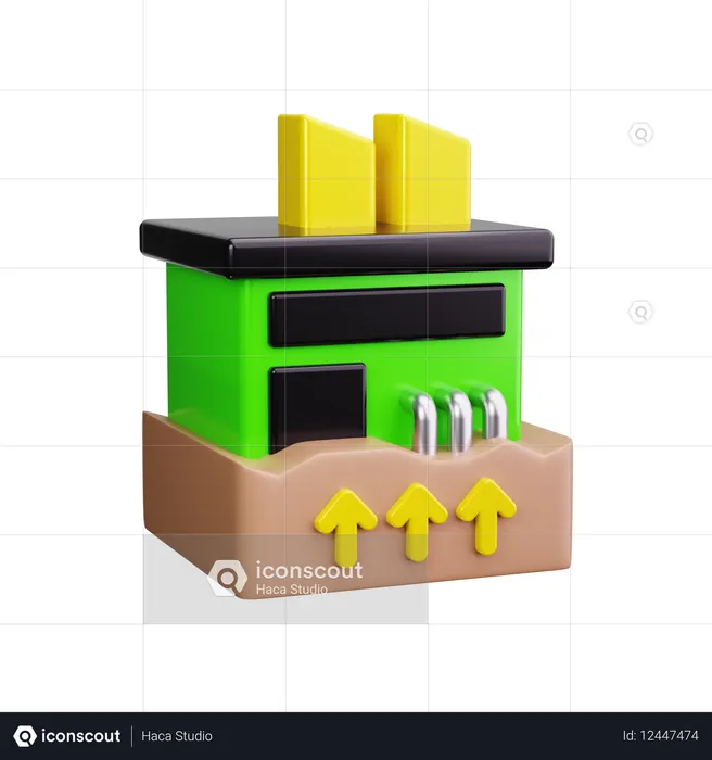 L'énergie géothermique  3D Icon