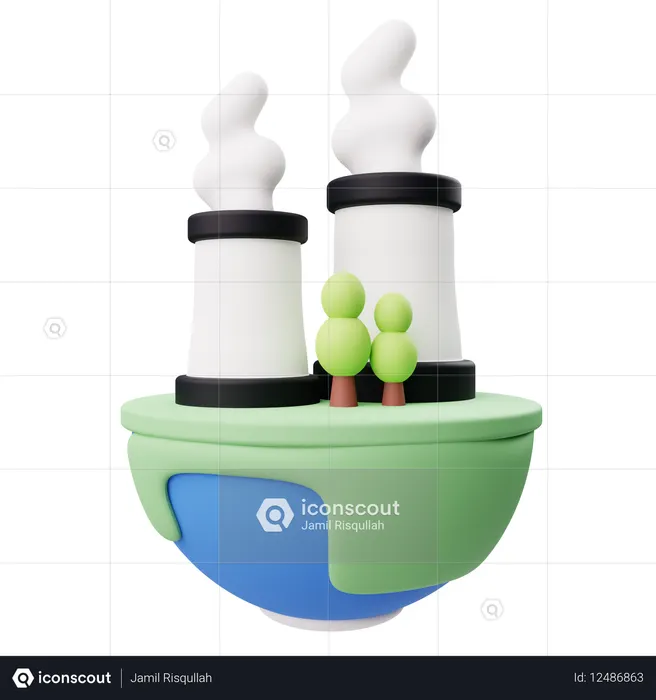 L'énergie géothermique  3D Icon