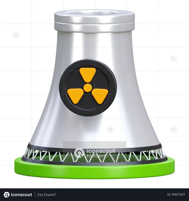 Énergie nucléaire  3D Icon