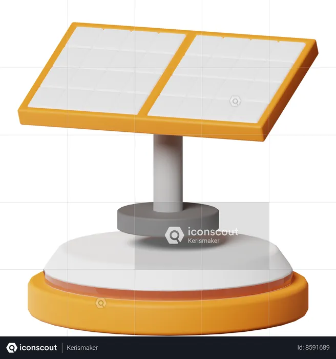 Énergie solaire  3D Icon