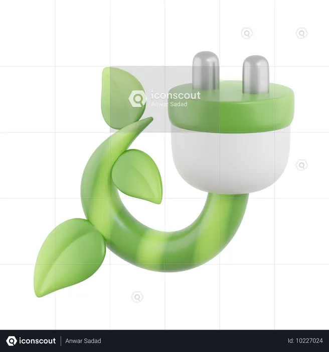 Énergie verte  3D Icon