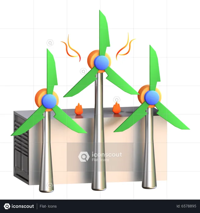 Energiekrise  3D Icon
