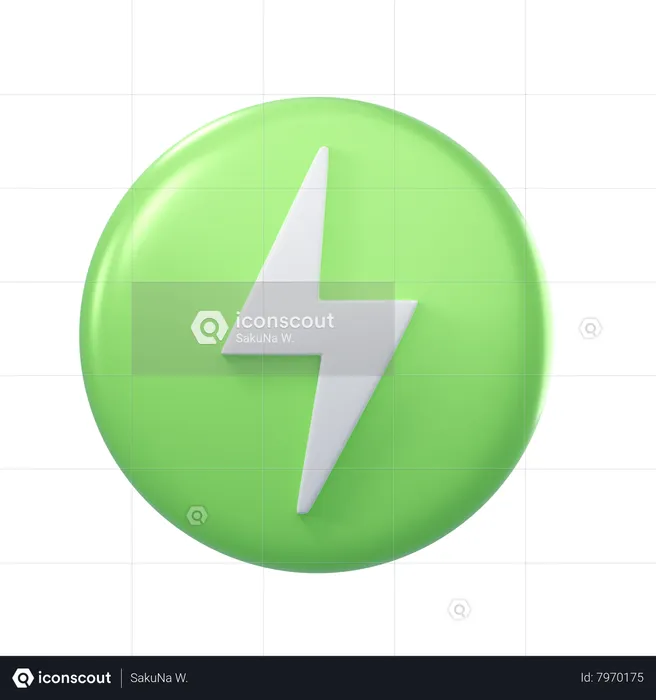 Energy 3 D  3D Icon