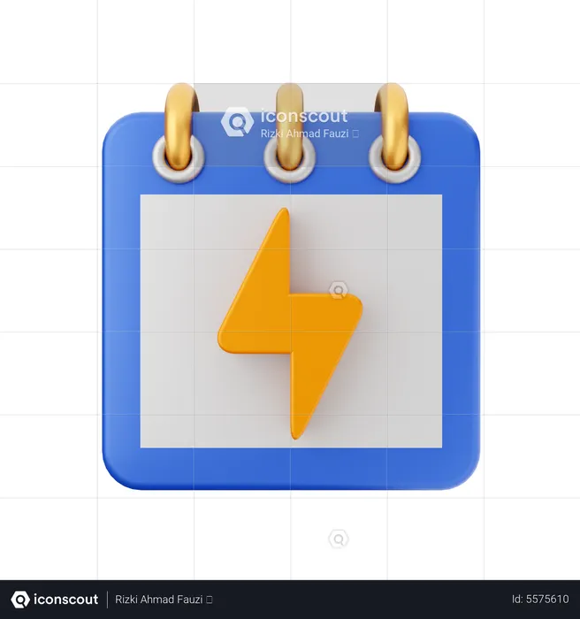 Energy Calendar  3D Icon