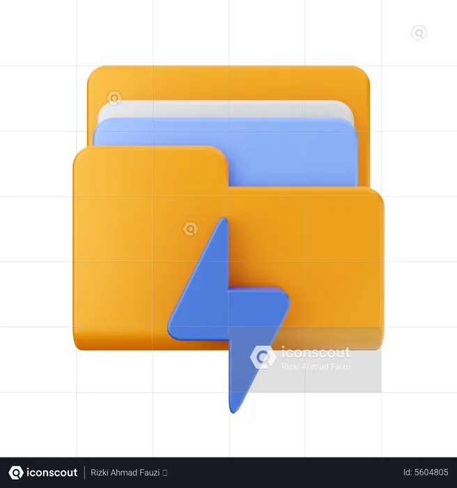 Energy Folder  3D Icon