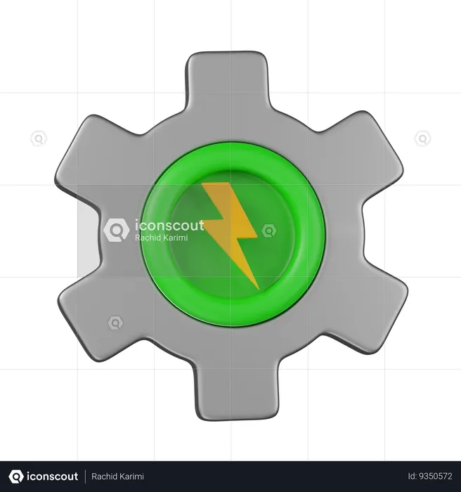 Energy management  3D Icon