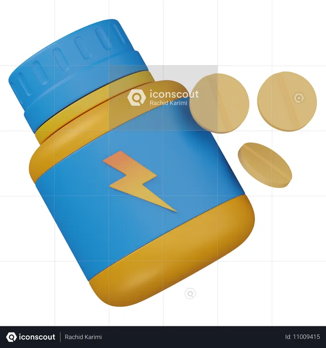 Energy pills  3D Icon