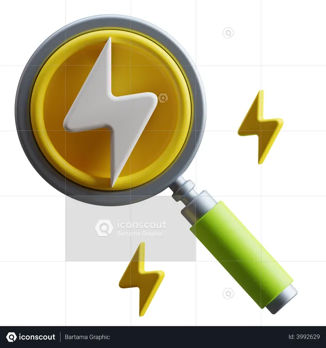 Energy Research  3D Icon
