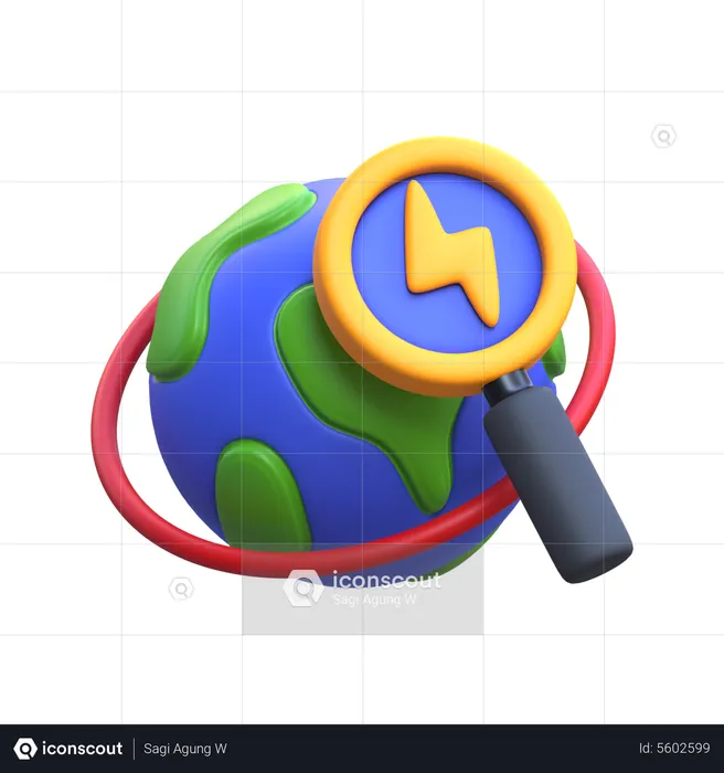 Energy Research  3D Icon