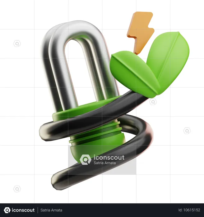 Energy Saving Ligh  3D Icon