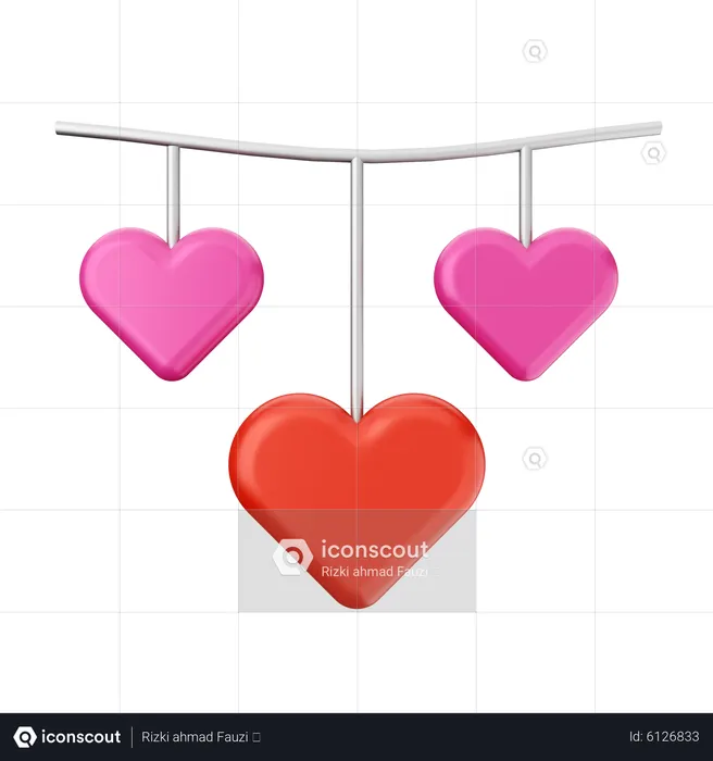 Enfeite de amor  3D Icon