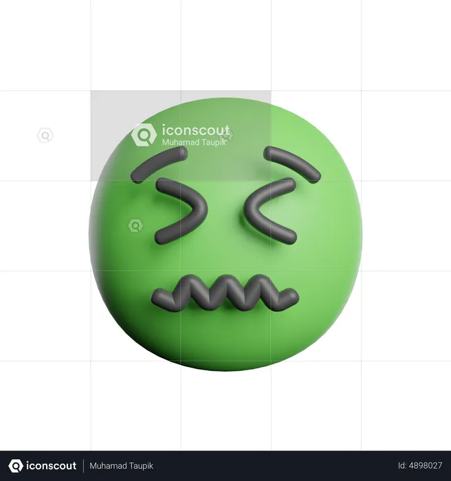 Enfermo Emoji 3D Icon
