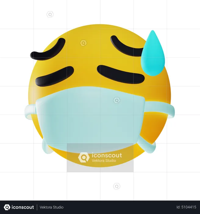 Enfermo Emoji 3D Icon