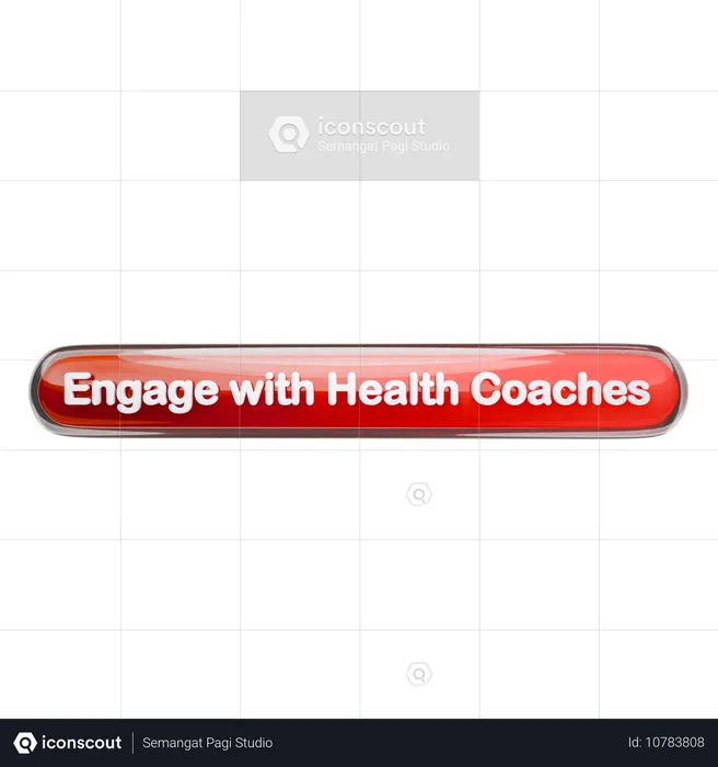 Engage With Health Coaches  3D Icon