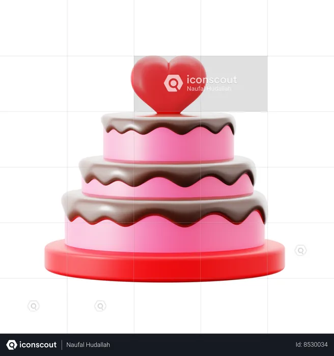 Engagement Cake  3D Icon