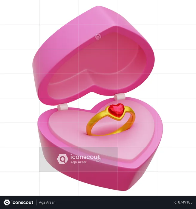 Engagement Ring  3D Icon