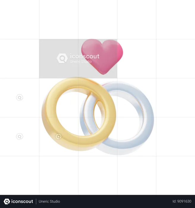 Engagement Rings  3D Icon