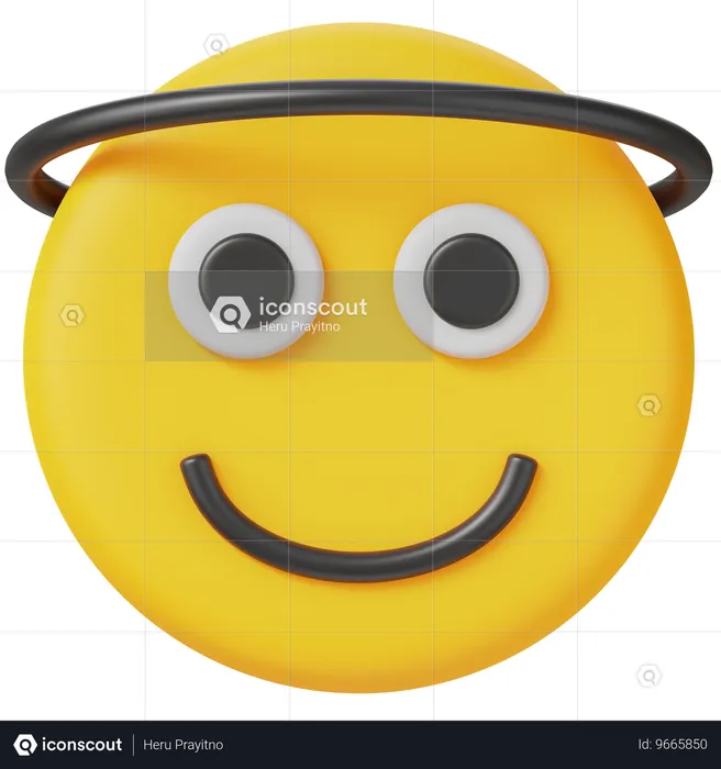 Engel Emoji 3D Icon