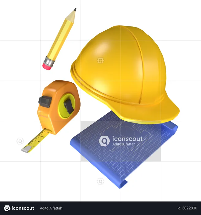 Engenharia Civil  3D Icon