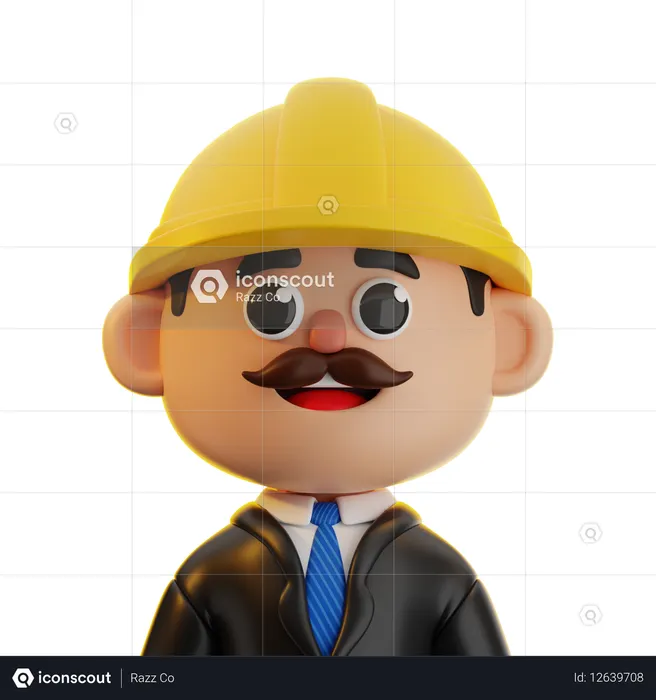 Engenheiro  3D Icon