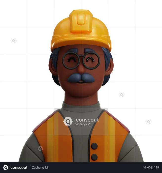 FUNCIONÁRIO ENGENHEIRO  3D Icon
