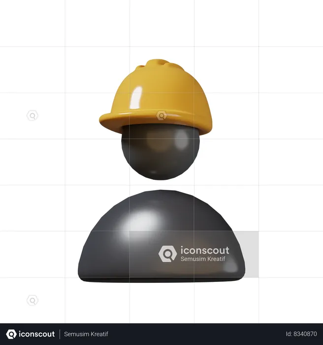 Engineer Profile  3D Icon